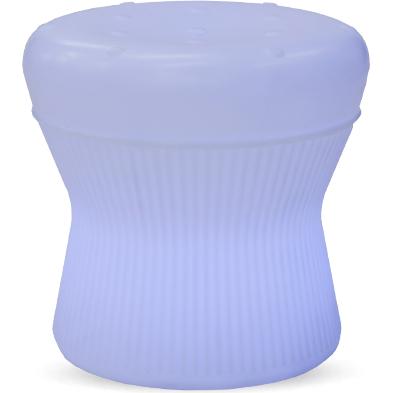 Newgarden, Illuminazione esterna, CORFU 40 LED Sgabello Solare 40cm + RGB, Batteria, Telecomando Interno ed Esterno IP65 (45 lm, IP65)