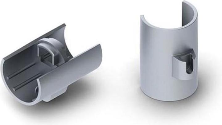 Image du produit LEDsON Connecteur linéaire pour profilé Led 'Alu-45' - Aluminium - Compatible avec les câbles Reutlinger