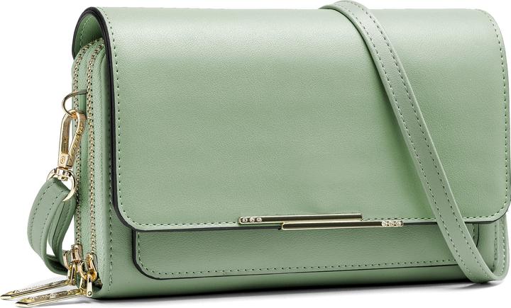 Produktbild Only-Bags.Store PU Leder Crossbody Umhängetasche Passport Handytasche mit Kartenschlitz Verstellbarer abnehmbarer