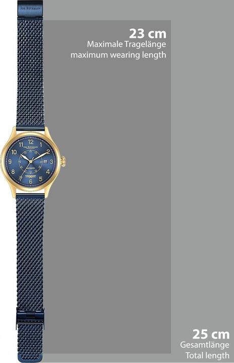 Image du produit John Rothmann Montre automatique Homme Flight en acier inoxydable bleu - 26861 (Montre analogique, 42 mm)