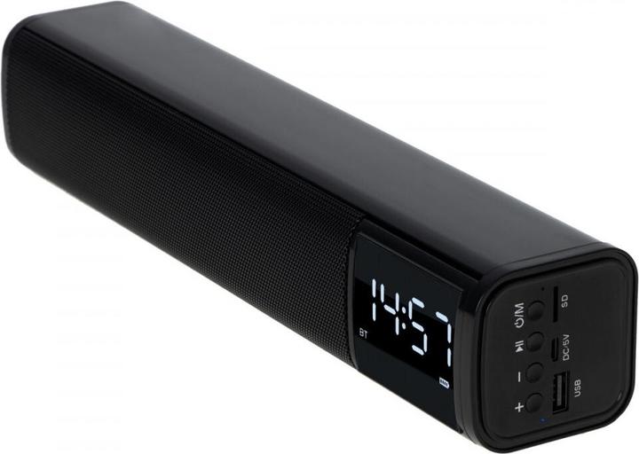 Actual product image Adler AD 1191 Clock Speaker, Black (15 h, USB power delivery)
