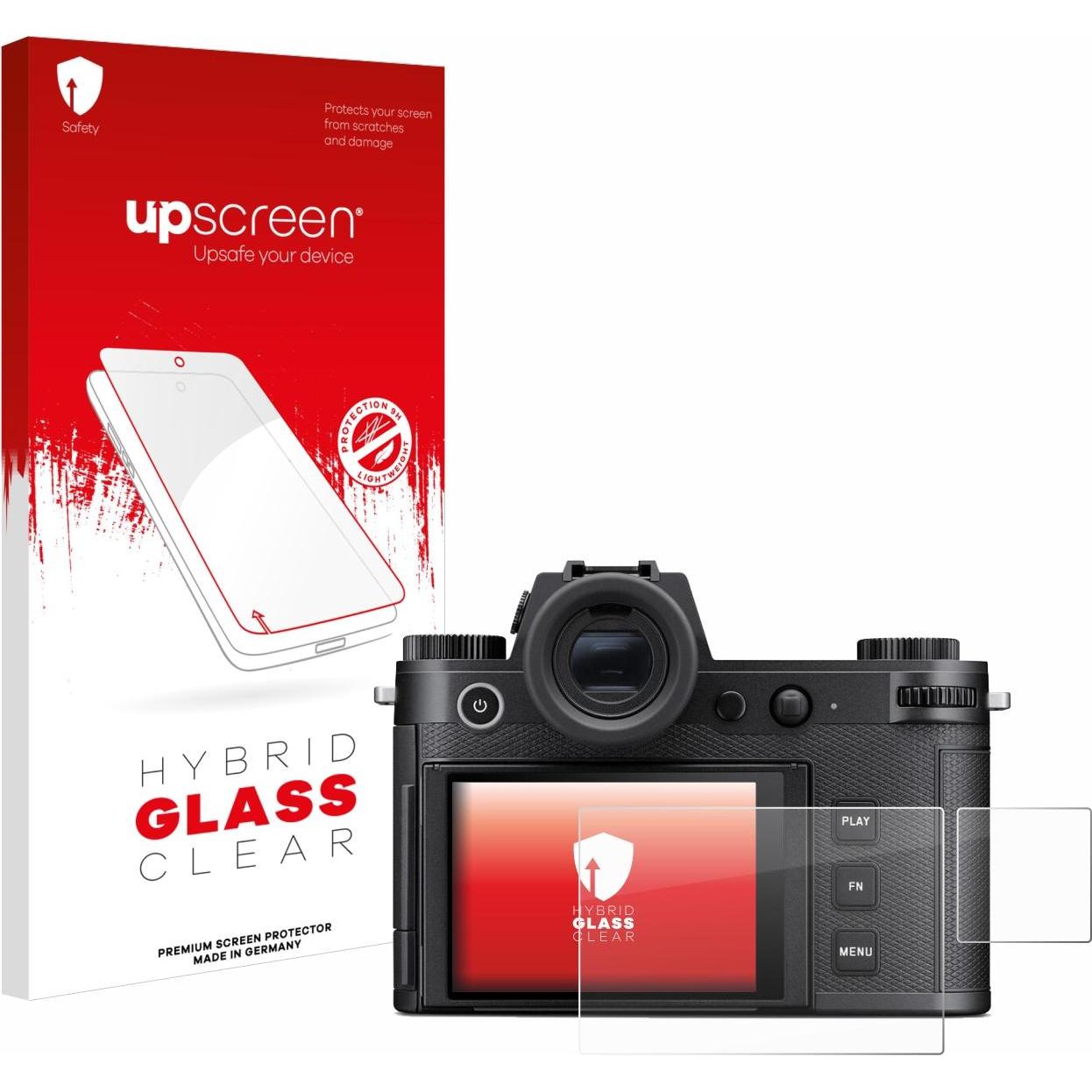 upscreen Schutzglas Schutzfolie Displayschutz Display Schutz Glas Folie klar (Displayschutz), Kameraschutz