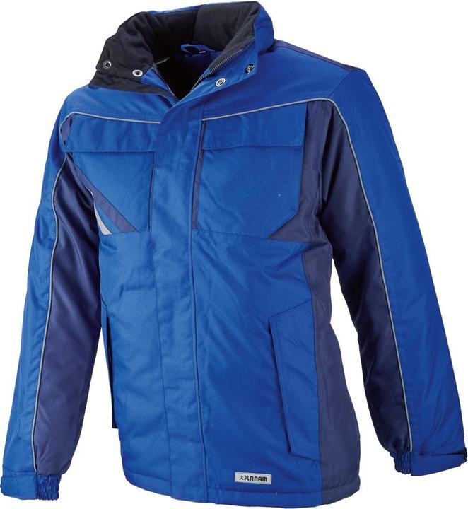 Planam Winterjacke kornblumenblau/marine/zink XL XXL