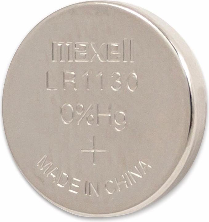 Actual product image Maxell LR1130 Blister (10 pcs., AG10, 50 mAh)