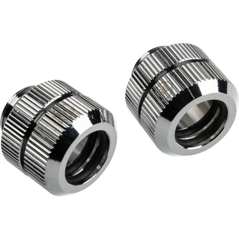 Bitspower Touchaqua Link Adapter Female G1/4 Zoll AG auf Link Tube verstellbar 16-22mm - 2er-Pack, s, Wasserkühlung Komp...