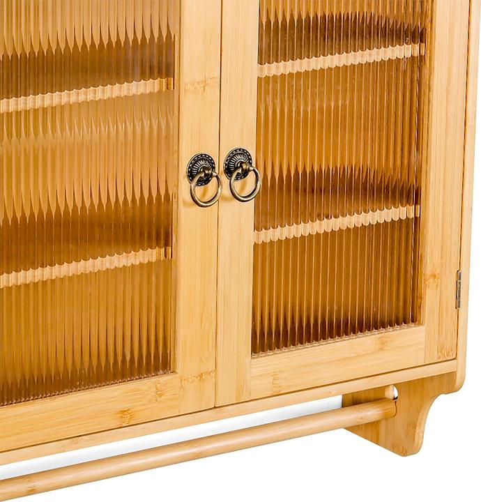 Produktbild Relaxdays Bambus-Hängeschrank (60 x 18 x 63 cm)