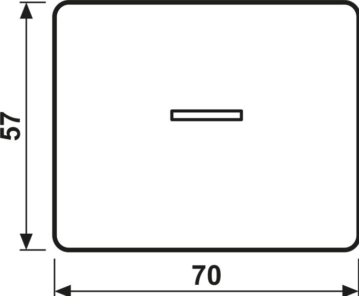 Actual product image JUNG Control rocker switch SL aws glz SL590KO5WW