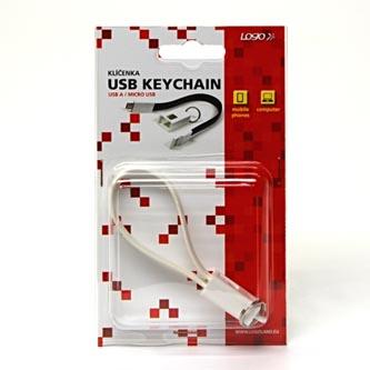 Actual product image Logo USB A USB cable - White (0.20 m, USB 2.0)