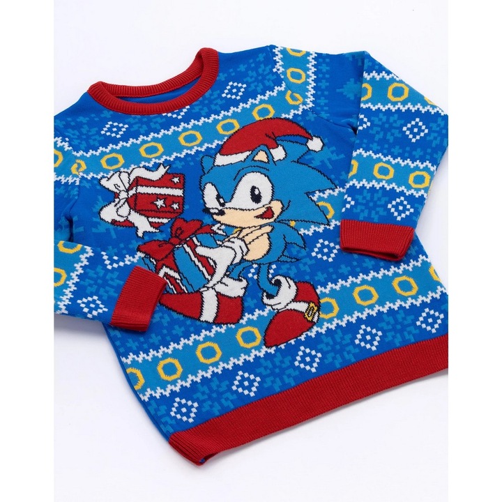 Produktbild Sonic The Hedgehog Pullover weihnachtliches Design (128)