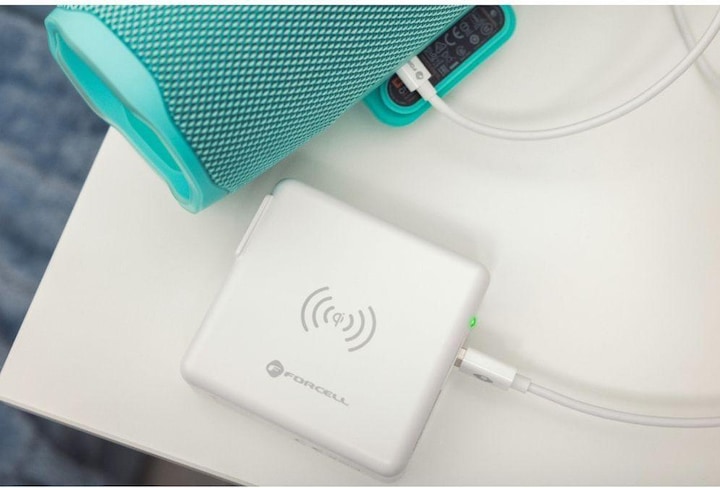 Immagine prodotto Forcell Set da viaggio 4in1 da 15W, caricatore da parete USB-C wireless e power bank da 8000 mAh (8000 mAh, 15 W)