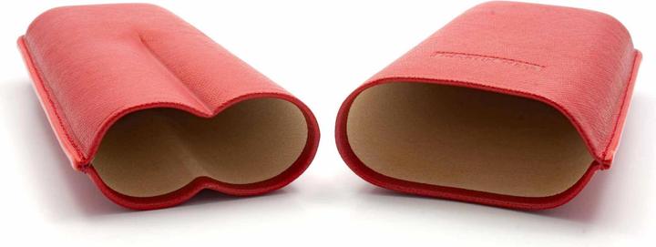 Actual product image Martin Wess *2s cigar case 571 Saffiano Gigante Red