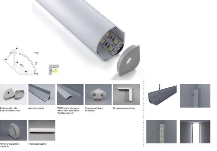 Produktbild Synergy 21 LED U-Profil 200cm - ALU016-R