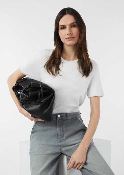 Produktbild Comma Strickpullover Kurzärmeliger Feinsrickpullover mit Rollsaum (32)