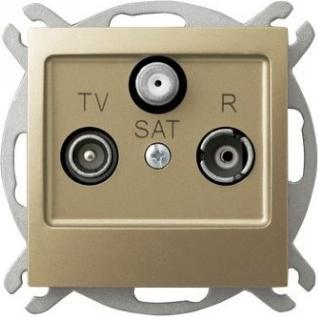 Produktbild Ospel Impresja RTV-SAT Antennendose goldmetallic (GPA-YS (Antennendose)