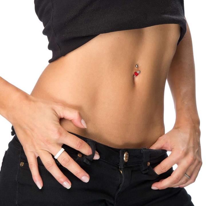 Produktbild Bijouteria Bauchpiercing (Silber 925, Kristall, Chirurgenstahl 316L)