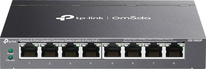 Productafbeelding TP-Link Omada 8-poorts Gigabit Desktop Switch met 8-poorts Poe-poort: 8x (8 Havens)