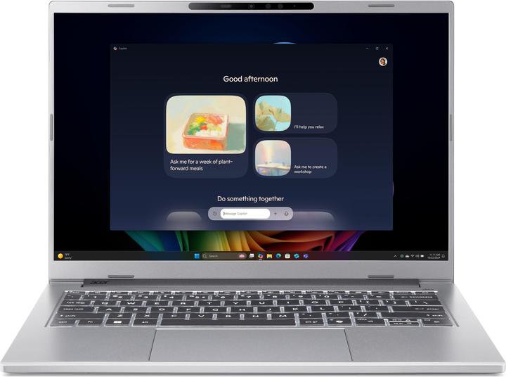 Produktbild Acer Aspire 14 AI OLED (A14-61M-R12W) 14,0" WUXGA, OLED, Ryzen AI R7-350 (50 TOPS), 32GB RAM, 1TB SS (14", AMD Ryzen AI 7 PRO 350, 32 GB, 1000 GB, DE)