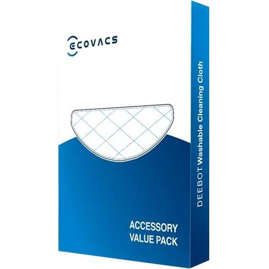 Ecovacs Wiederverwendbare Reinigungstücher - 3 Stk. - für U2 Serie, Staubsauger Roboter Zubehör, Blau
