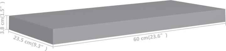Actual product image vidaXL Wandregal (23.50 x 60 x 3.80 cm)