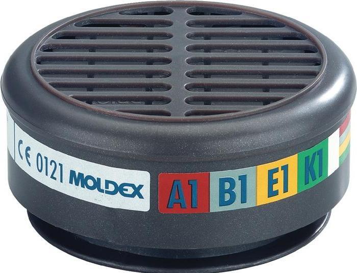 Produktbild Moldex Gasfilter 850001 EN 14387:2004 + A1:2008 A2 (Atemschutzmaske Ersatzfilter)
