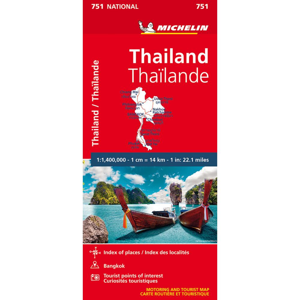 Michelin Ka.0751 Thailand, Landkarte