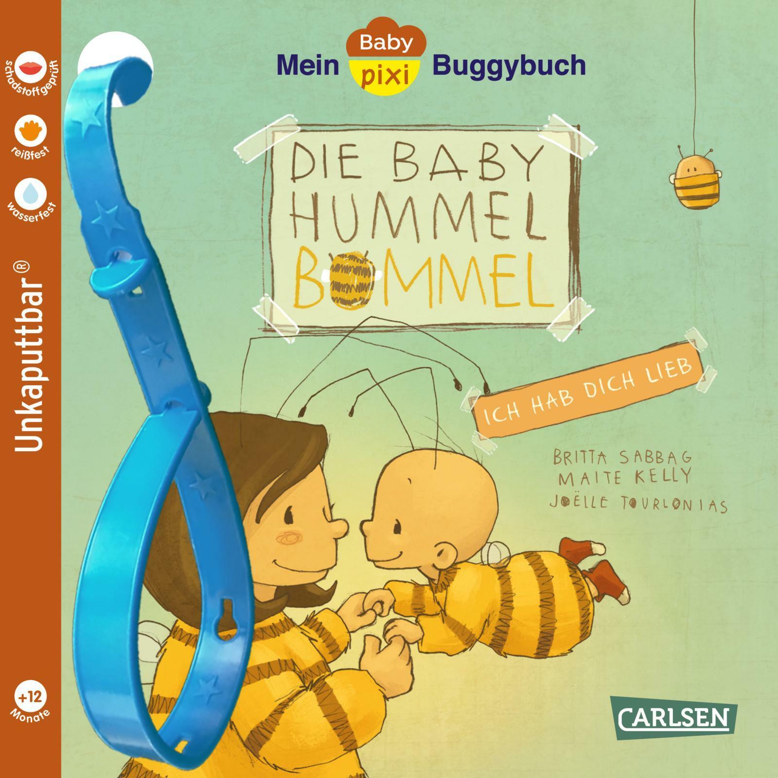 Carlsen, Babybücher, Baby Pixi (unkaputtbar) 155: Mein Baby-Pixi-Buggybuch: Baby Hummel Bommel – Ich hab dich lieb (Deut...
