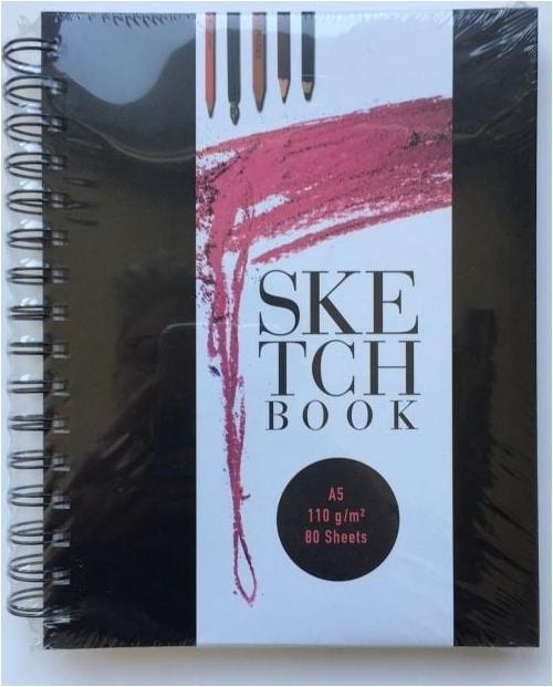 Immagine prodotto Bam4u Quaderno di schizzi - con spirale (A5, Copertina rigida)