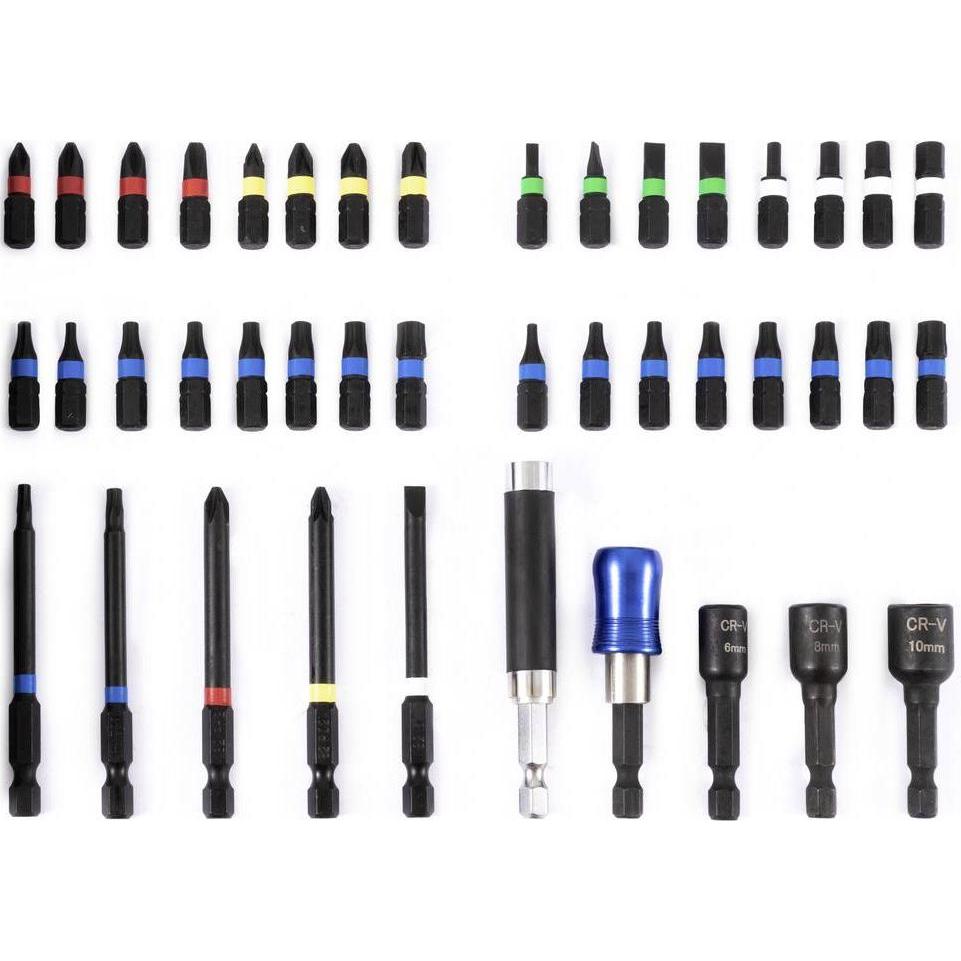 Fritzfurt, Chiave a bussola, 6100-3042 Bit-Set 42teilig PZ, PH, Schlitz inkl. Bithalter (Chiave a brugola, Scanalatura per la vite)