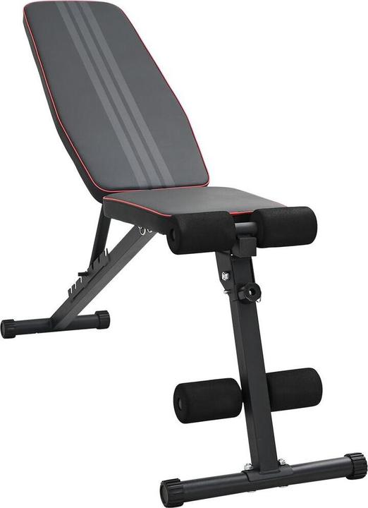 vidaXL verstellbare Gewichtbank faltbar 230 kg Schwarz Stahl