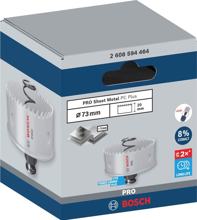 Productafbeelding Bosch Professional Zubehör PRO Plaatmetaal PC Plus gatenzaag, 73 mm (73 mm)