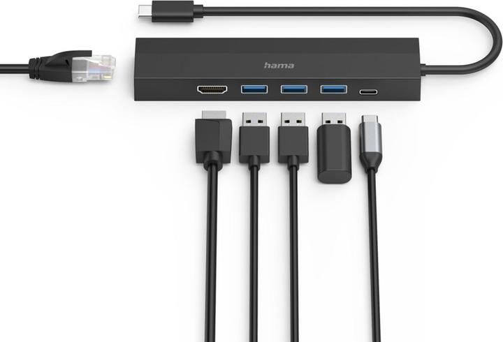 Actual product image Hama Multiport (USB-C, 6 ports)
