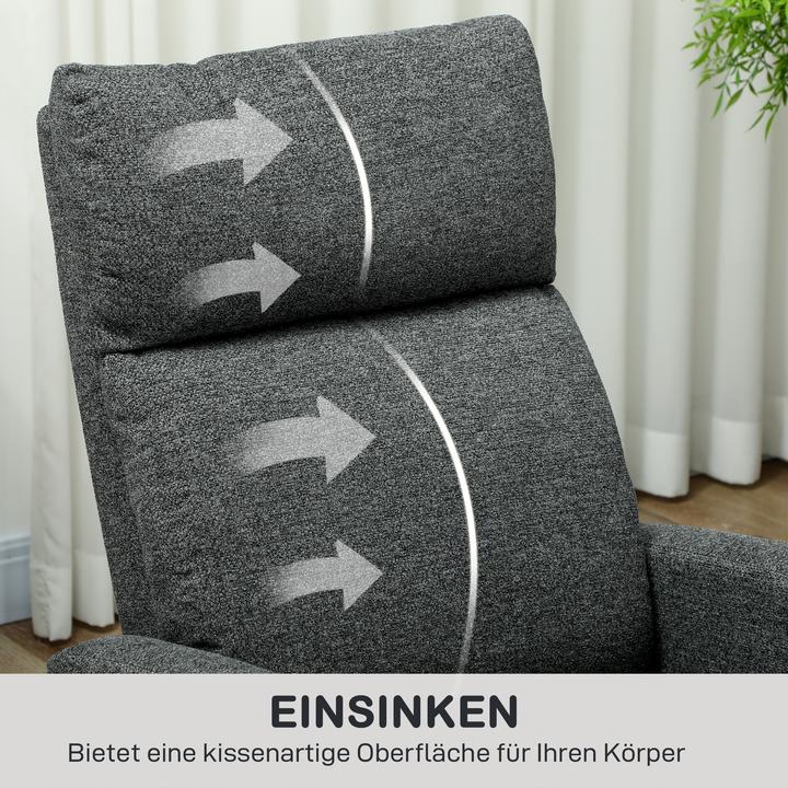 Actual product image Homcom Relaxsessel Polyester Dunkelgrau