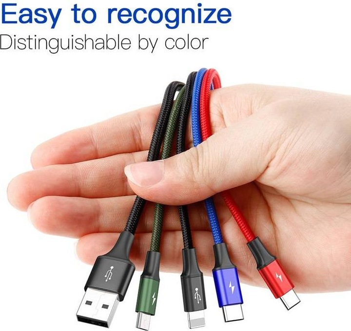 Actual product image Baseus 4in1 (1.20 m, USB 2.0)