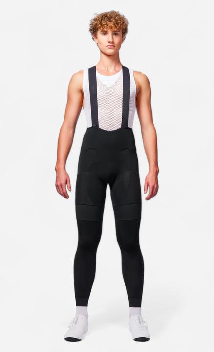 Produktbild Van rysel Radhose Winter lang mit Trägern Rennrad Racer Herren schwarz (XL)