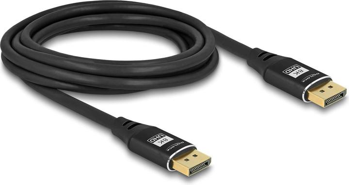 Produktbild Delock DisplayPort Kabel 8K 60 Hz 3 m schwarz Metall (3 m)