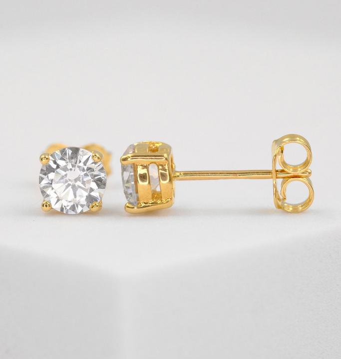 Produktbild Muau Ohrstecker (750/18 K Gelbgold)