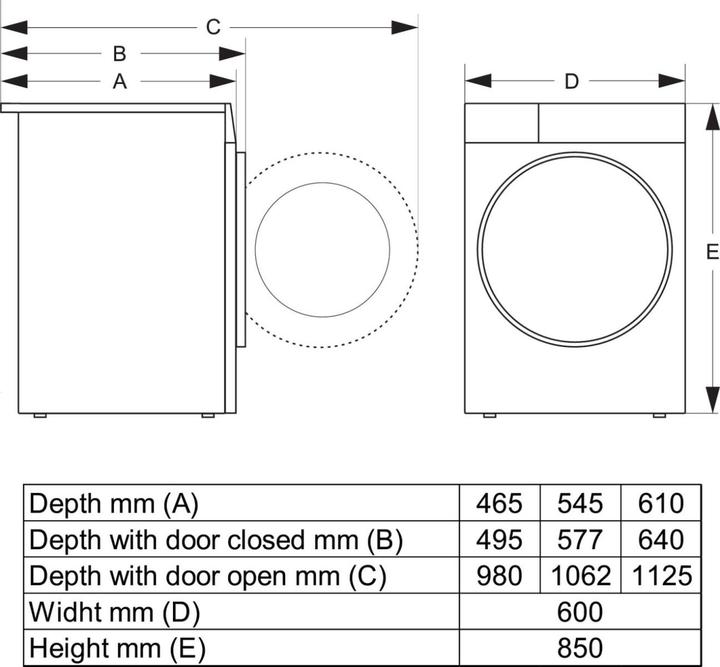 Actual product image Gorenje WPNEI84A1TS (8 kg, Left)