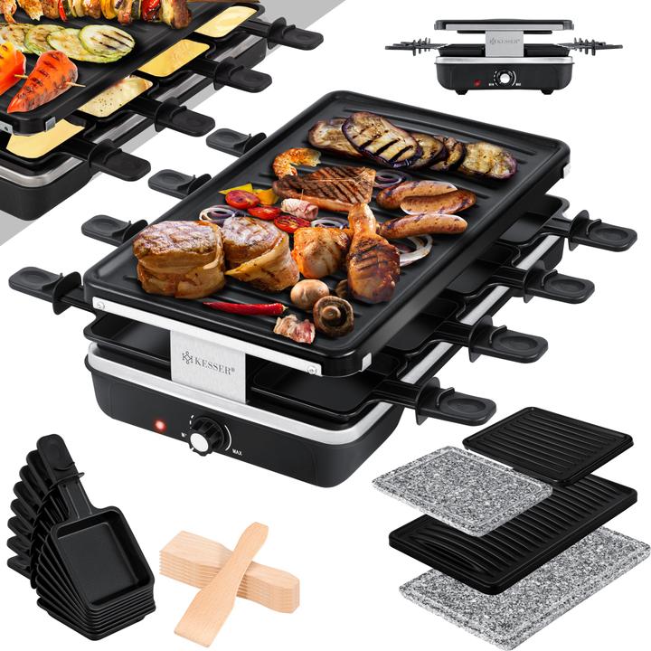 Kesser Raclette-Grill mit Naturgrillstein