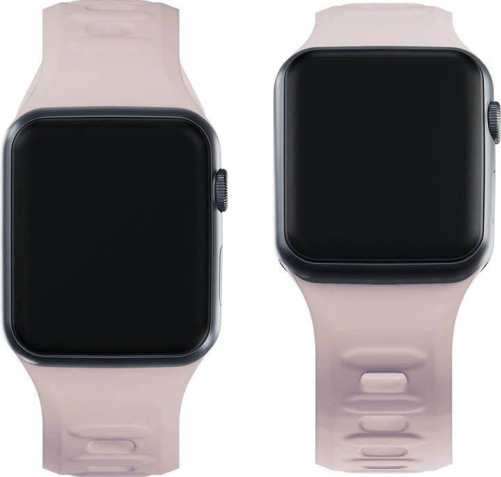 Produktbild 3MK Silicone Watch Strap różowobeżowy/ latte dla Apple Watch 42/44/45/49mm (Silikon, Edelstahl)