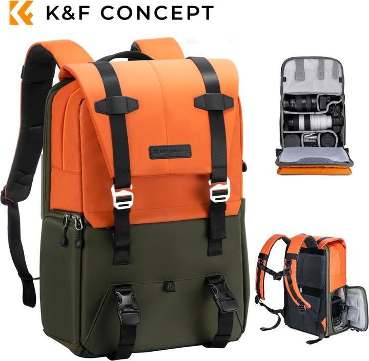 Produktbild K&F Concept Concept Beta Backpack 20l Photo Backpack - Orange (Fotorucksack, 20 l)