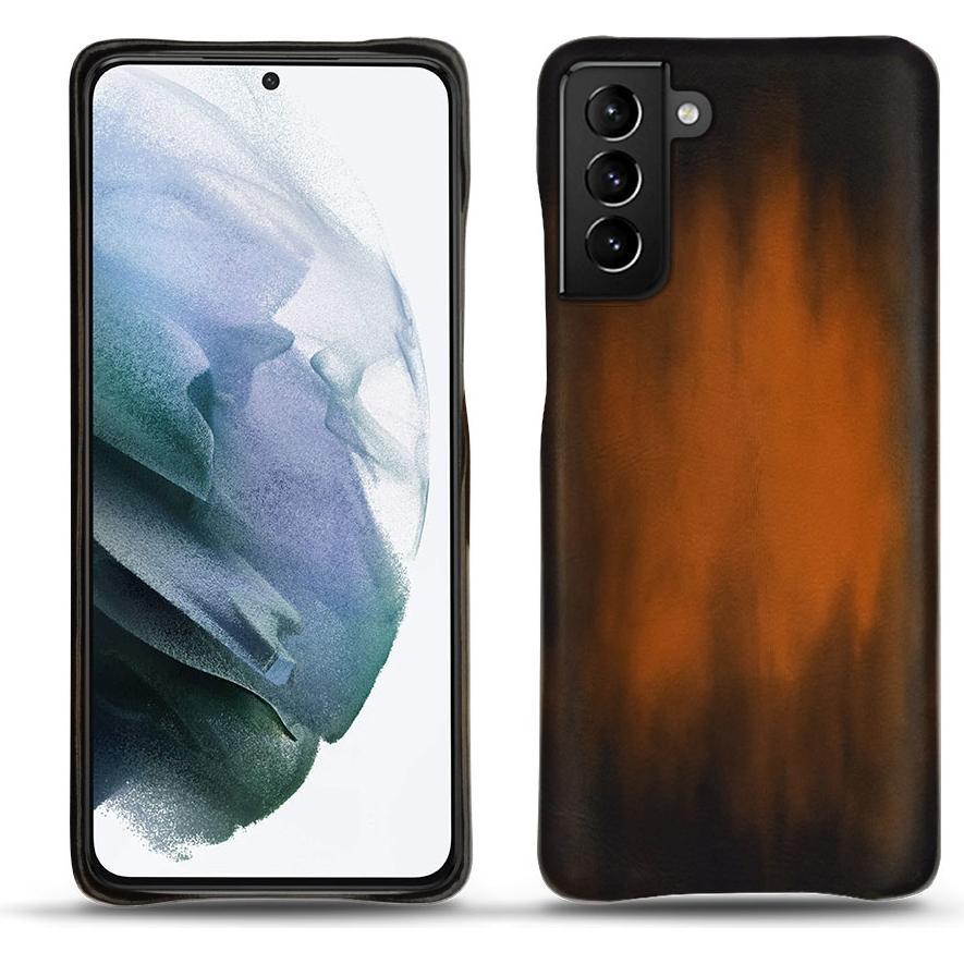 Noreve Lederschutzhülle (Samsung Galaxy S21+), Smartphone Hülle, Braun