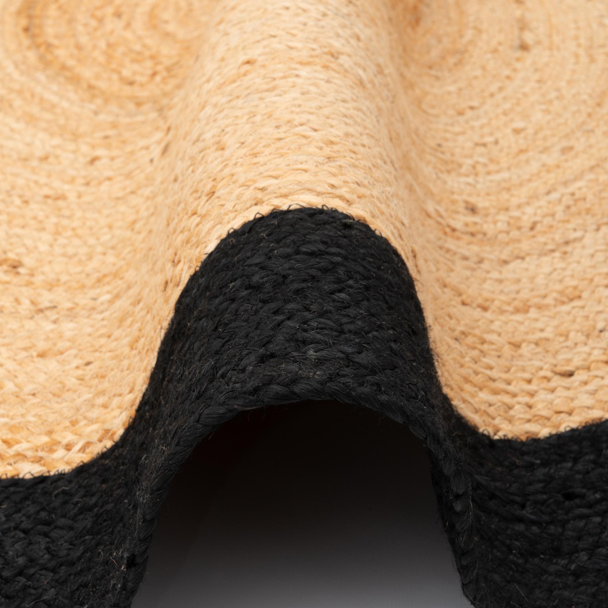 Thumbnail - Pergamon, Teppich, Naturfaser Teppich Jute Salsa Bordüre Rund (160 x 160 cm)