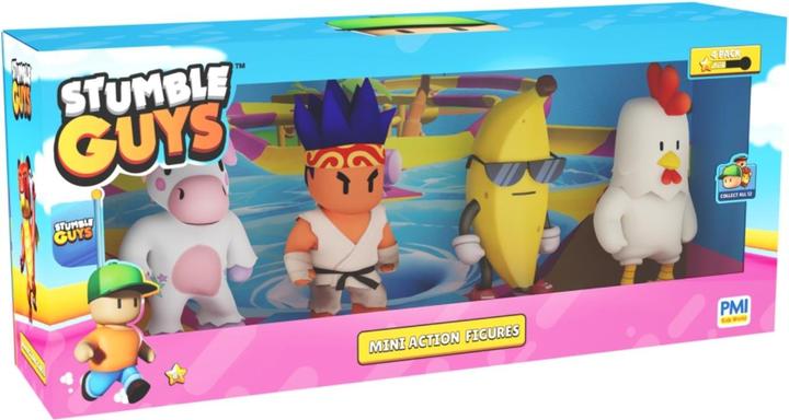 Rocco Giocattoli Stumble Guys Action Figure 8cm 4-Pack