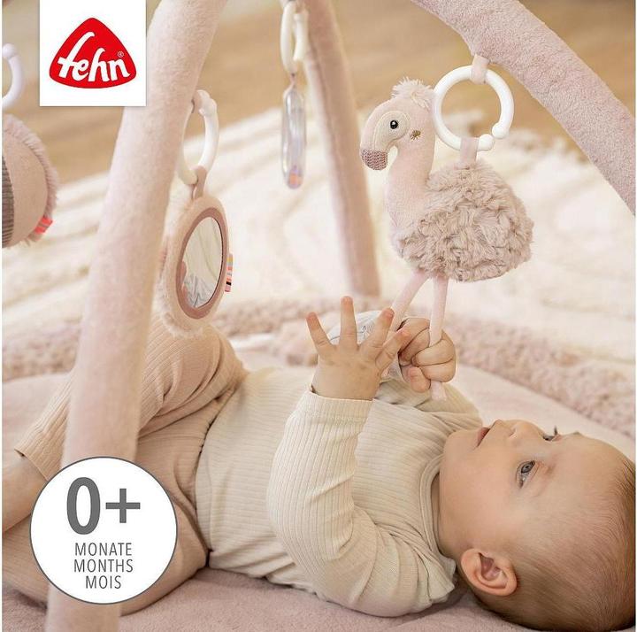 Image du produit Fehn 3-D-Activity-Decke Flamingo, Rose, Material: Polyester