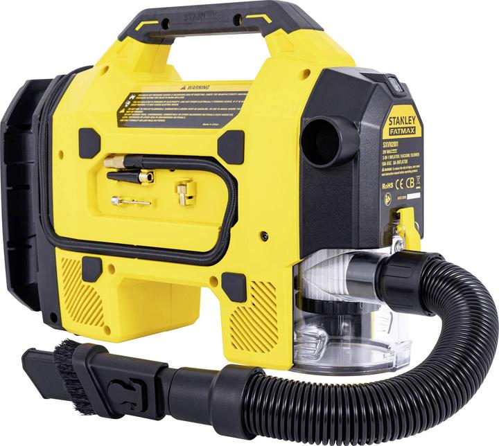 Produktbild Stanley SXVI02001 Akku-Kompressor 10 bar 12 V Adapter zum Betrieb per Kabel, Di