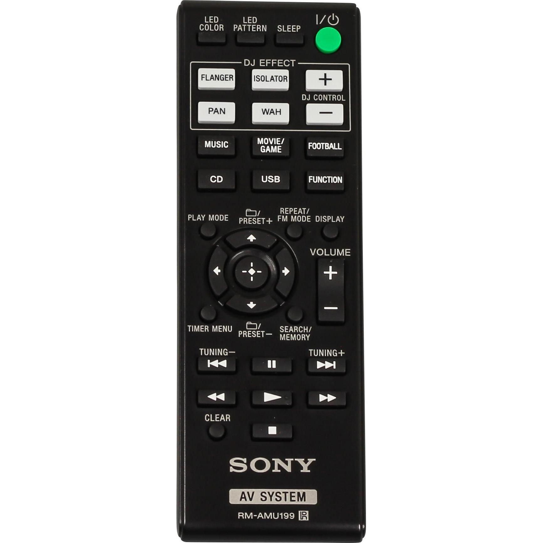 Sony Remote Commander (RM-AMU199), Fernbedienung