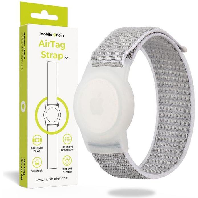Mobile Origin AirTag Strap grigio, Localizzatore GPS, Grigio