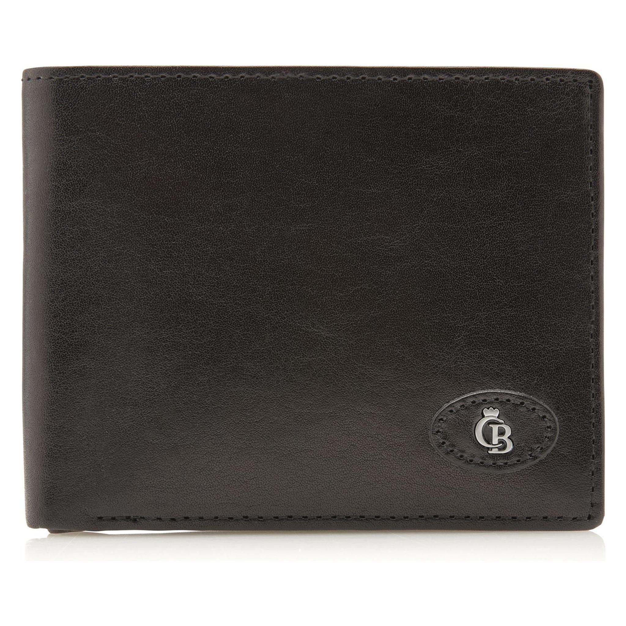 Castelijn & Beerens, Herren, Portemonnaie, Gaucho Geldbörse Rfid Leder 12, 5 Cm, Schwarz