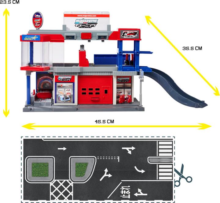 Actual product image Majorette JDM Legends Tuning Garage + 1 Vehicle