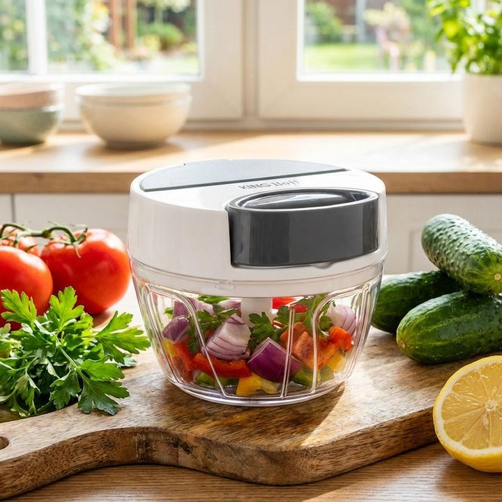 Produktbild Kinghoff Seilzug-Multi-Zerkleinerer, 400 ml, weiss-grau (400 ml)